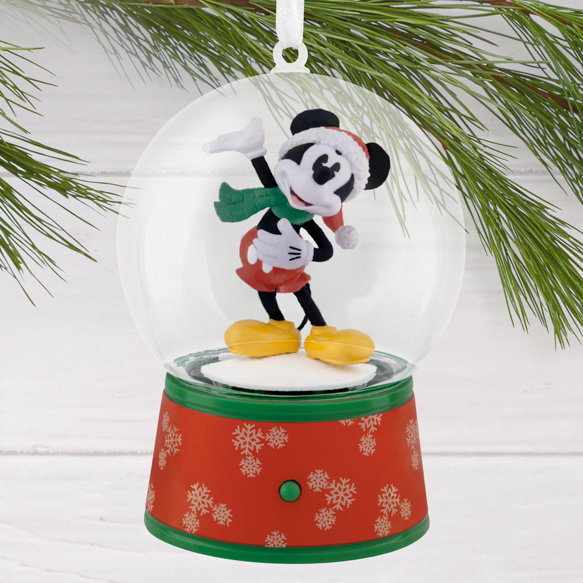 Hallmark Ornament (Disney Mickey Mouse Musical Snow Globe), 1 Count