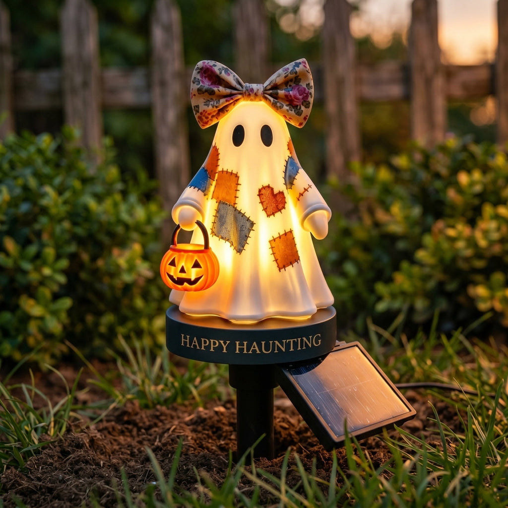 Stijggn Halloween Pumpkin Stake Solar Garden Lights, Waterproof Multi Branch Little Pumpkin Lantern Garden Stake Lights Outdoor Walkway Yard Garden Decoration