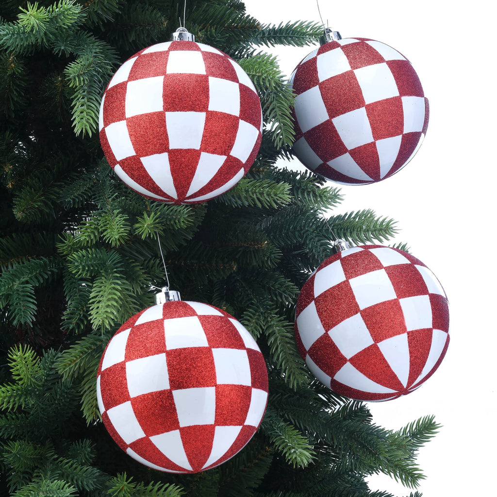 4-Count Champagne and Cream Ball Shatterproof Christmas Ornaments, 6", by Holiday Time