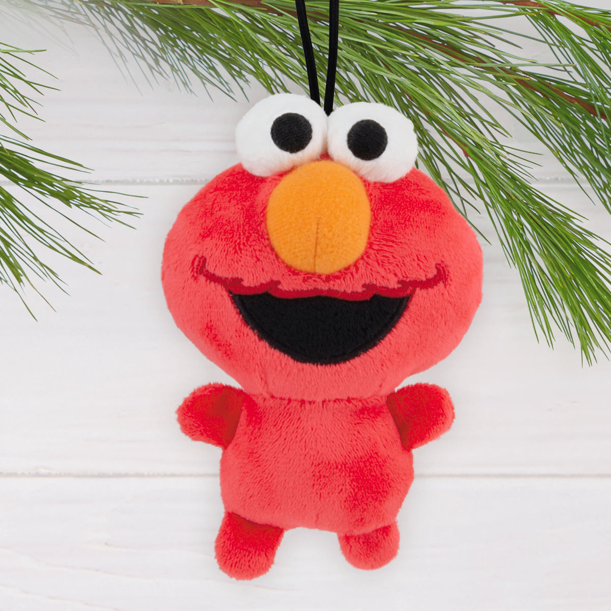 Hallmark Christmas Ornament (Sesame Street Elmo, Plush Fabric), 1 Count