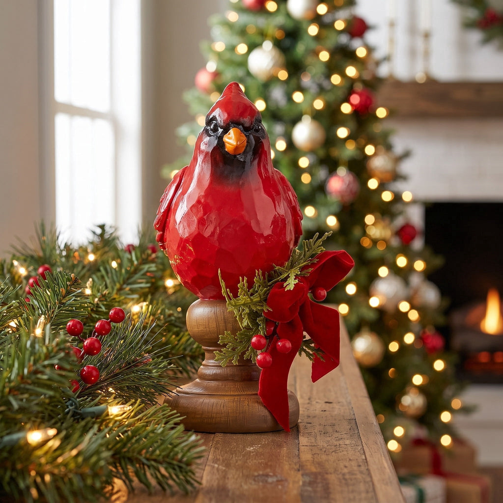 Cardinal Christmas Decoration, Red, 8", by Holiday Time