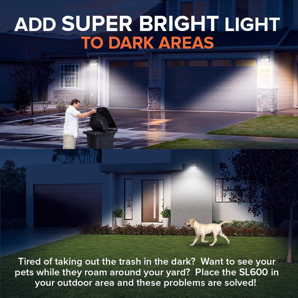 SOLVAO 60 LED Solar Motion Sensor Outdoor Lights - Solar Security Lights (2 Pack)