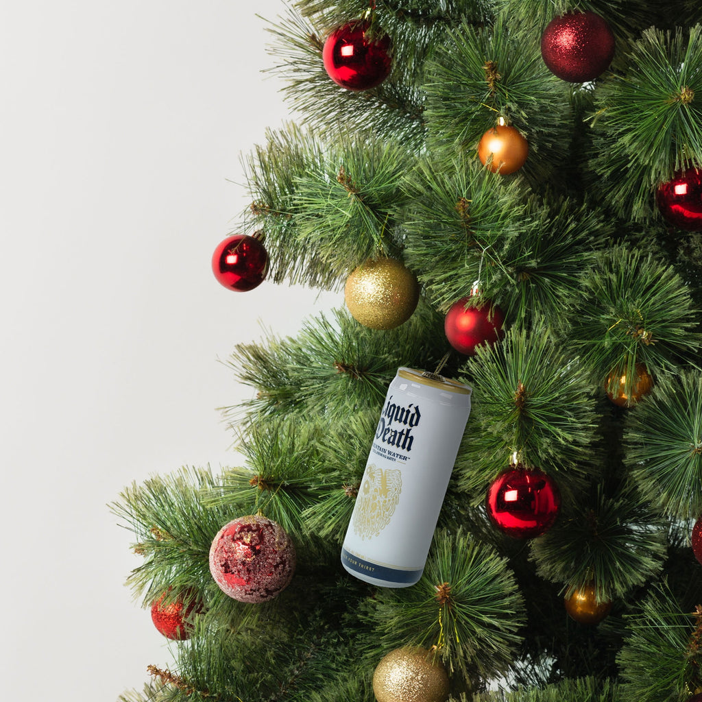 Liquid Death Can Christmas Tree Ornament