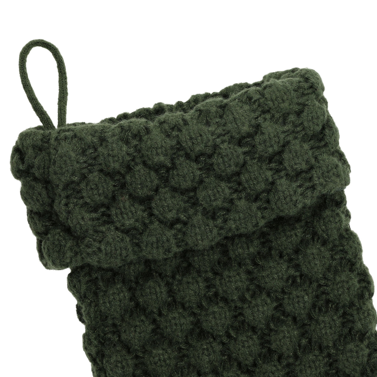 My Texas House Textured Knit Ralph Christmas Stocking, Green, 20"