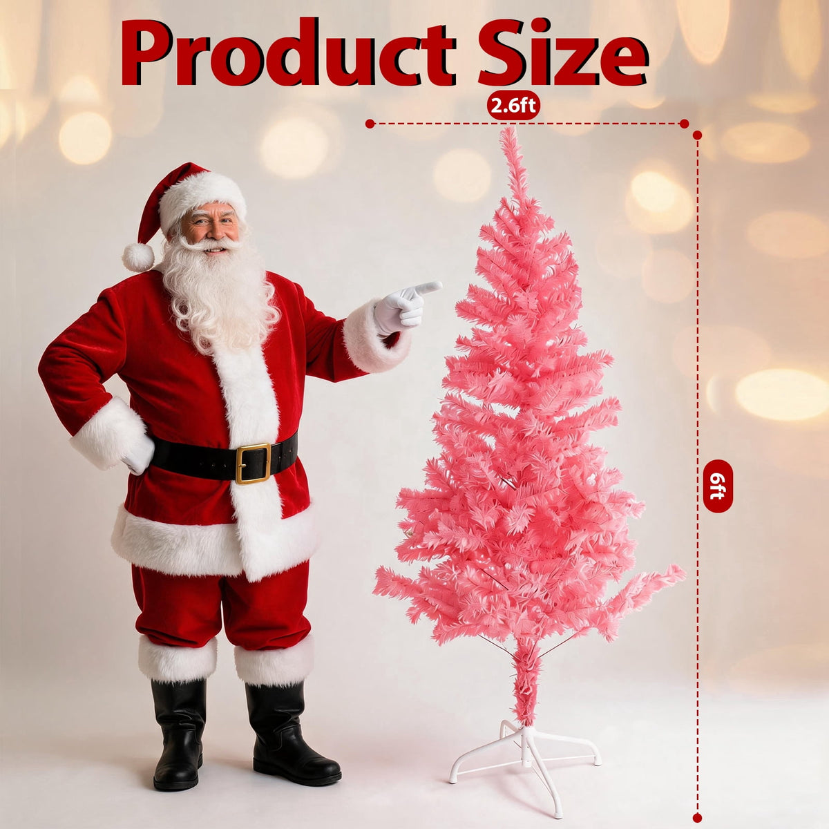 AGCAN Artificial Christmas Tree, 5ft Unlit Christmas Pine Tree with 350 Branch Tips, Xmas Tree with Metal Stand for Indoor Home Office Decor, Green