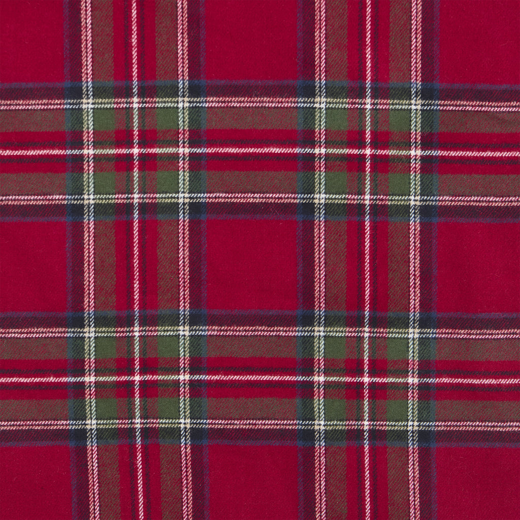 My Texas House Angie Red Plaid Christmas Tree Skirt, 60"