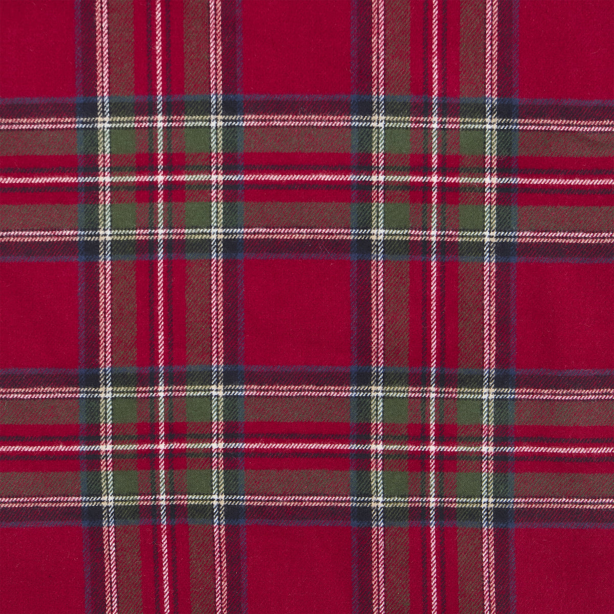 My Texas House Angie Red Plaid Christmas Tree Skirt, 60"