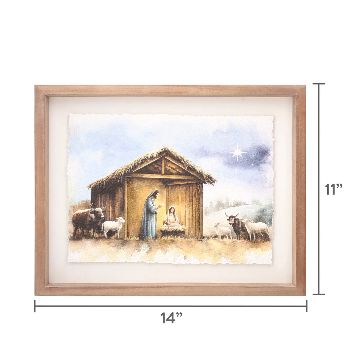 Nativity Scene Christmas Wall Art, Multicolor, 14" x 11", by Holiday Time