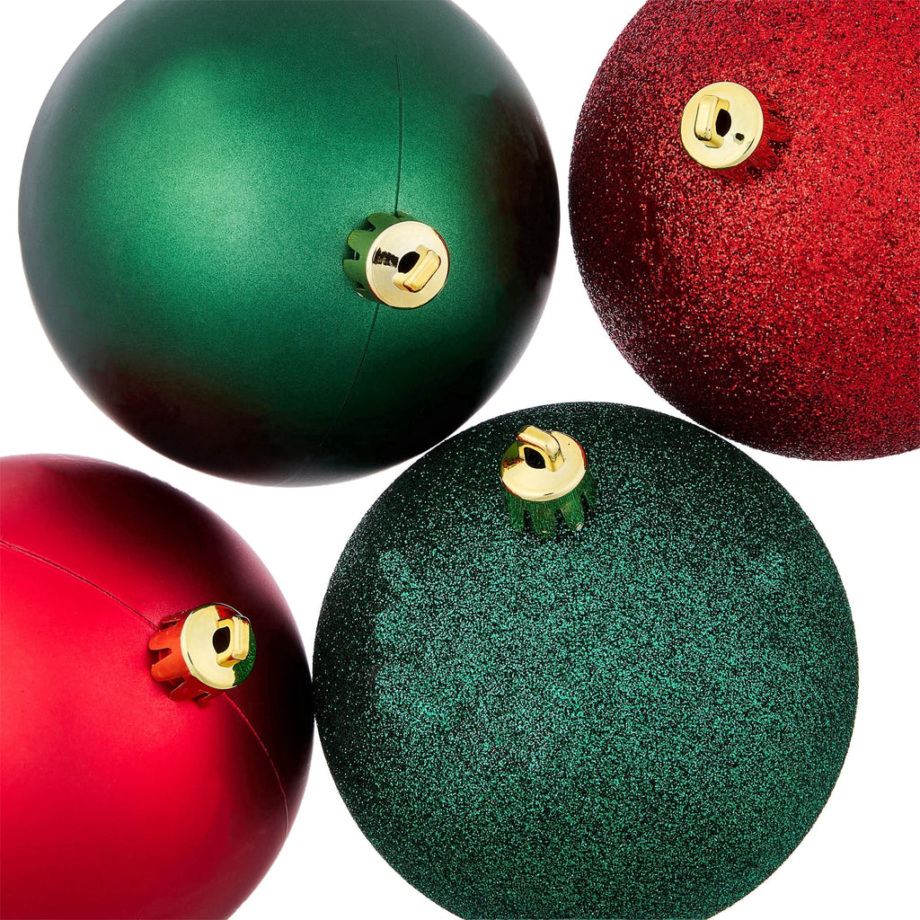 8-Count Champagne and White Ball Shatterproof Christmas Ornaments, 4.5", by Holiday Time