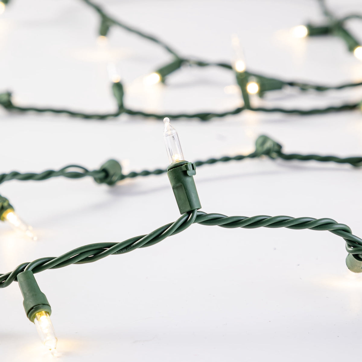 Indoor/Outdoor 500-Count LED Mini Christmas String Lights, Warm White, Green Wire, 114', by Holiday Time