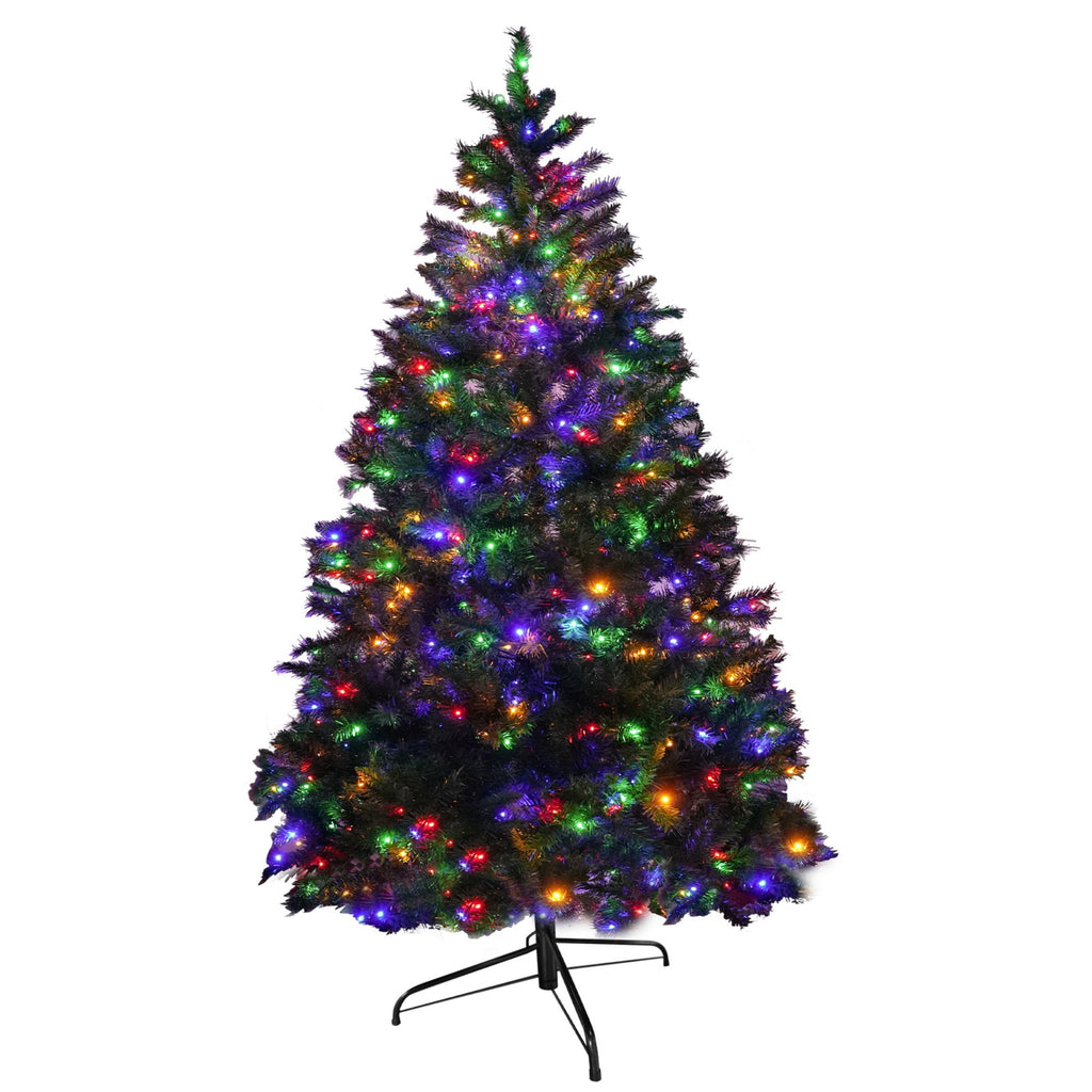 7Ft Pre-Lit Artificial Christmas Tree Premium Hinged Design with 450 LED Lights Holiday Season
