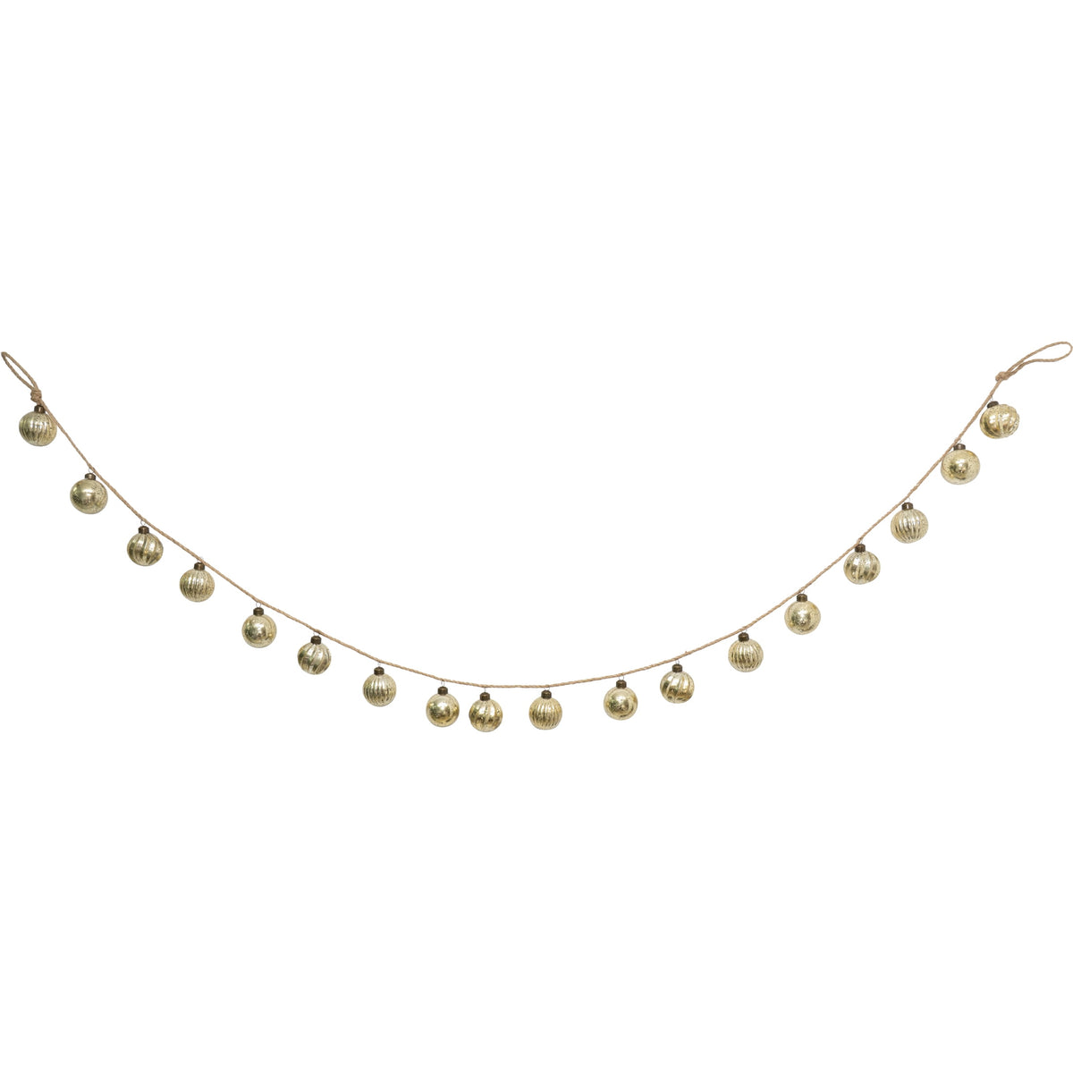 My Texas House Shatterproof Ornament Christmas Garland, Gold, 6'