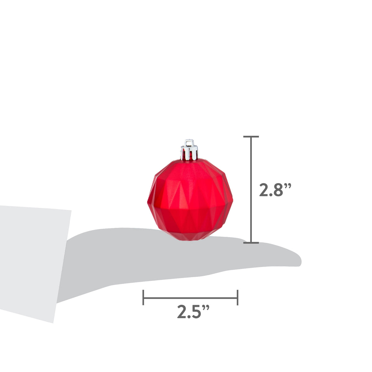 24-Count Red/Green/Gold Ball Shatterproof Christmas Ornaments, 2.8", by Holiday Time