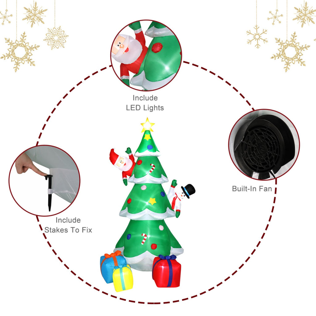 Tcbosik 12 FT Giant Christmas Inflatables Snowman Outdoor Yard Decorations, Blow up Snow Man with Black Hat, Built-in LED Light, Winter Outside Decor for Holiday Party Patio Garden Lawn