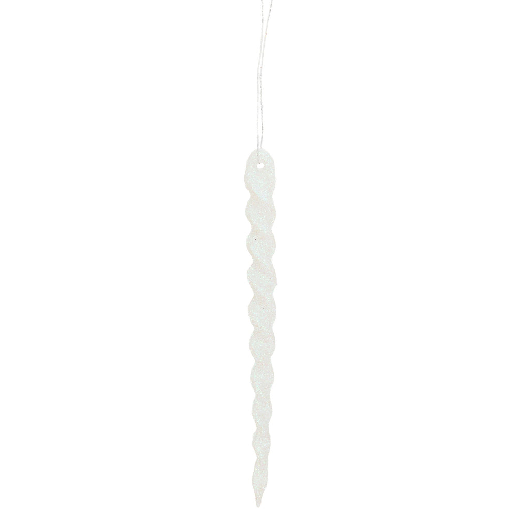 24-Count Red Glitter Icicle Christmas Ornaments, 5.3", by Holiday Time