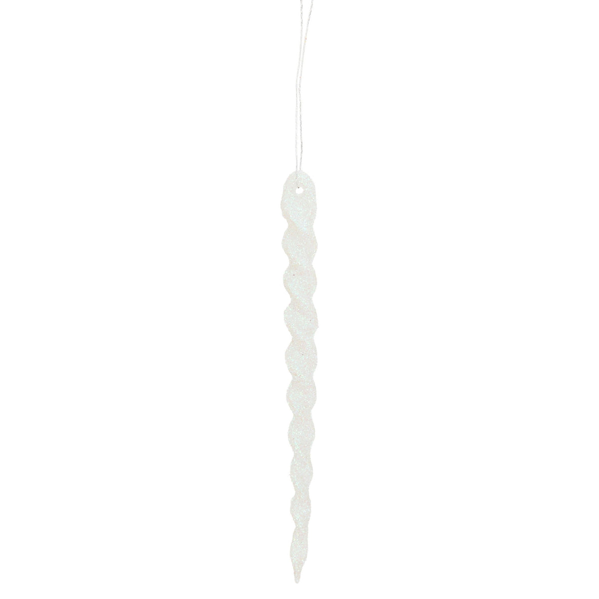 24-Count Red Glitter Icicle Christmas Ornaments, 5.3", by Holiday Time