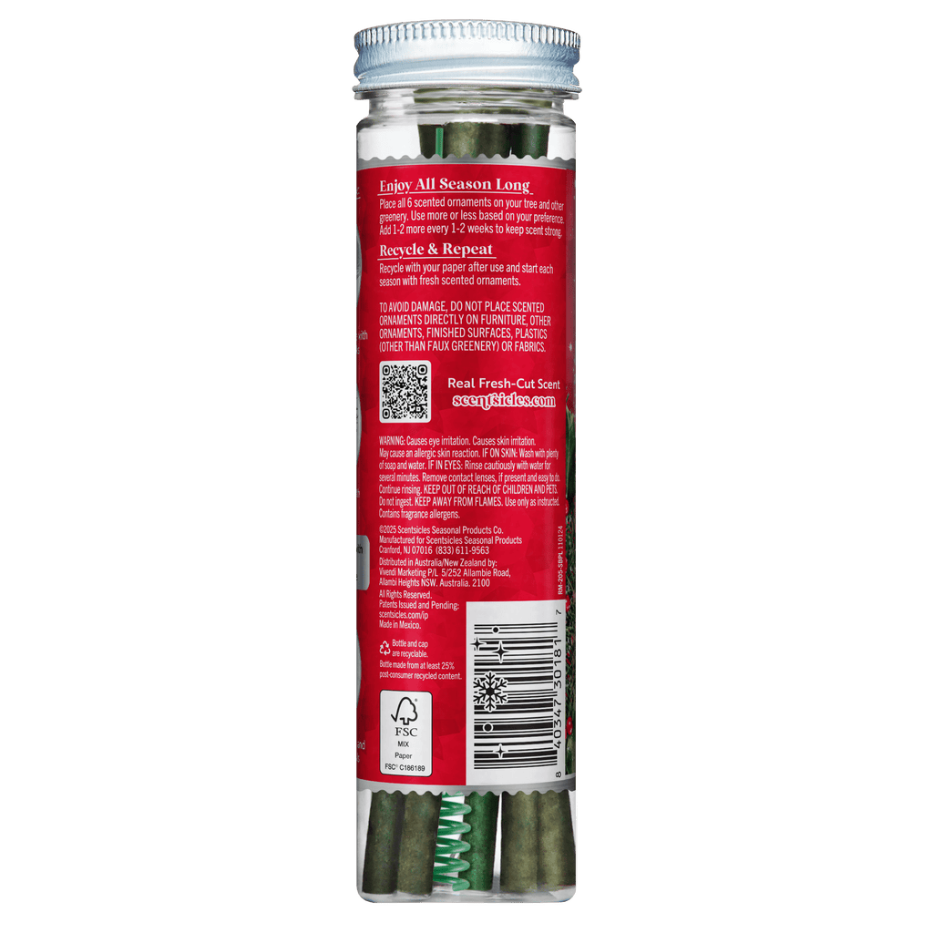 Scentsicles Snowberry Pine Scented Fragrance Sticks - 6 Count