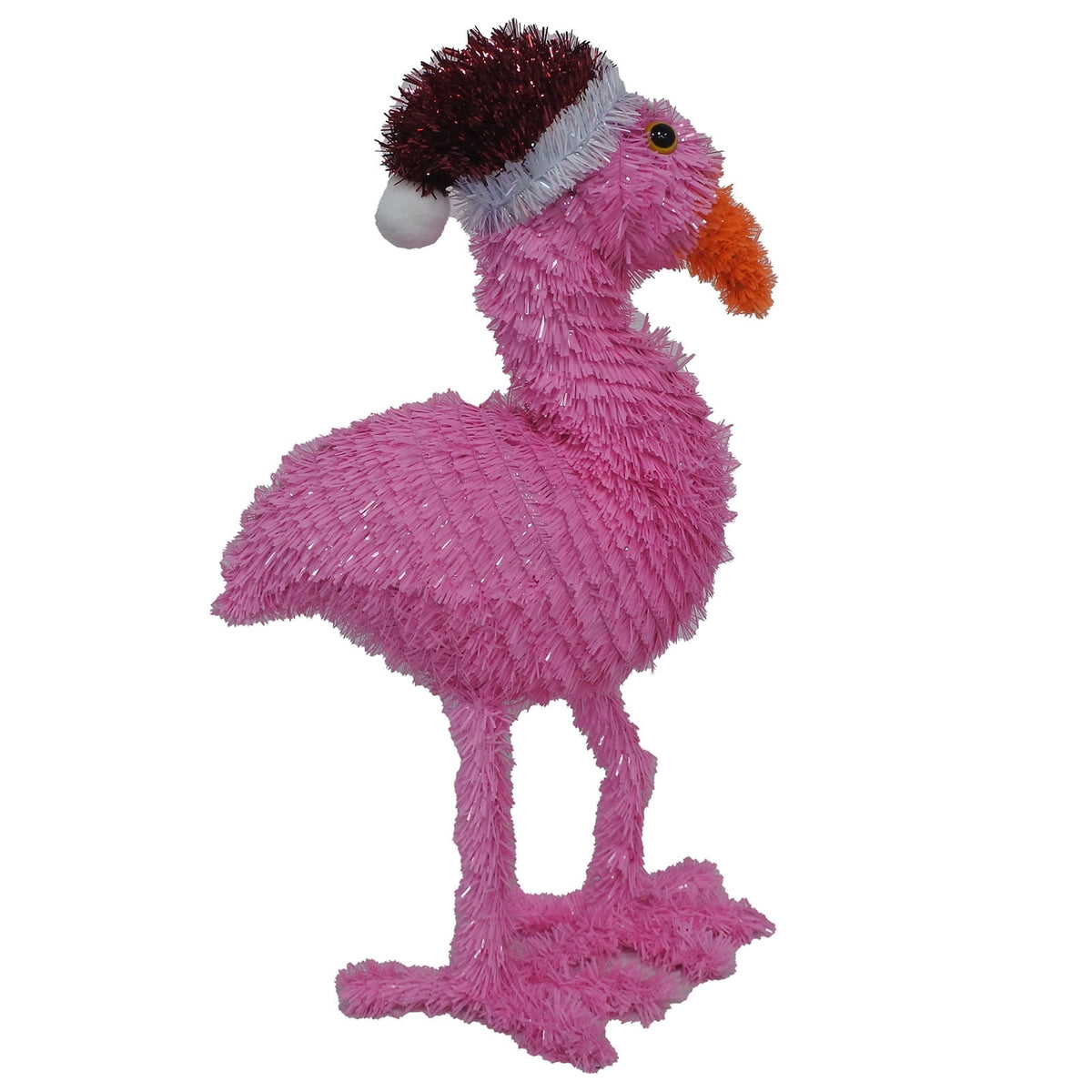Tinsel Flamingo Christmas Decoration, Pink, 15", by Holiday Time