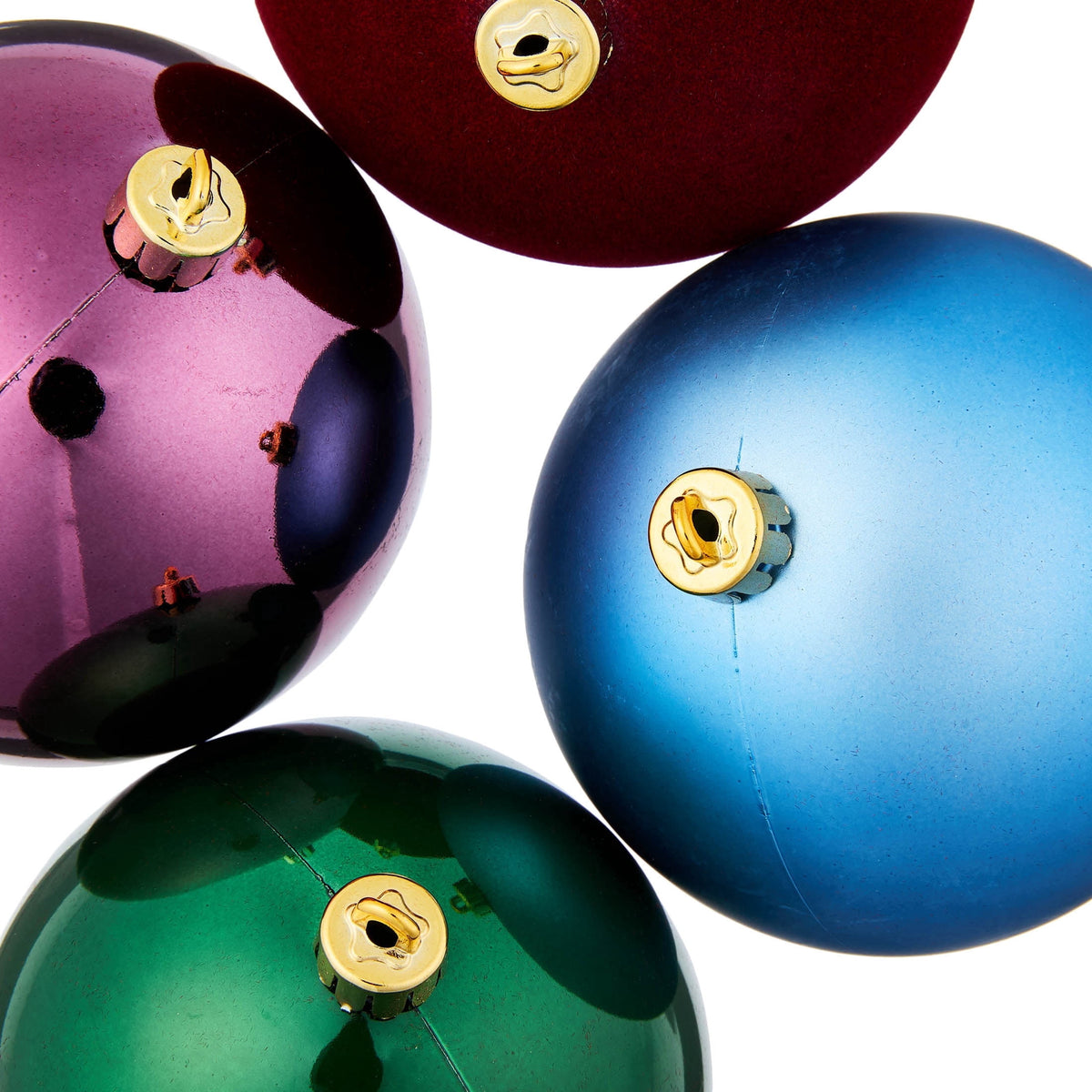 8-Count Champagne and White Ball Shatterproof Christmas Ornaments, 4.5", by Holiday Time