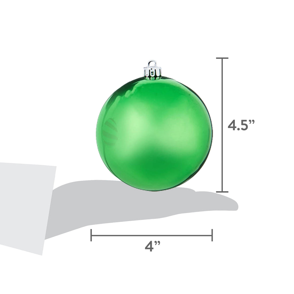 8-Count Champagne and White Ball Shatterproof Christmas Ornaments, 4.5", by Holiday Time