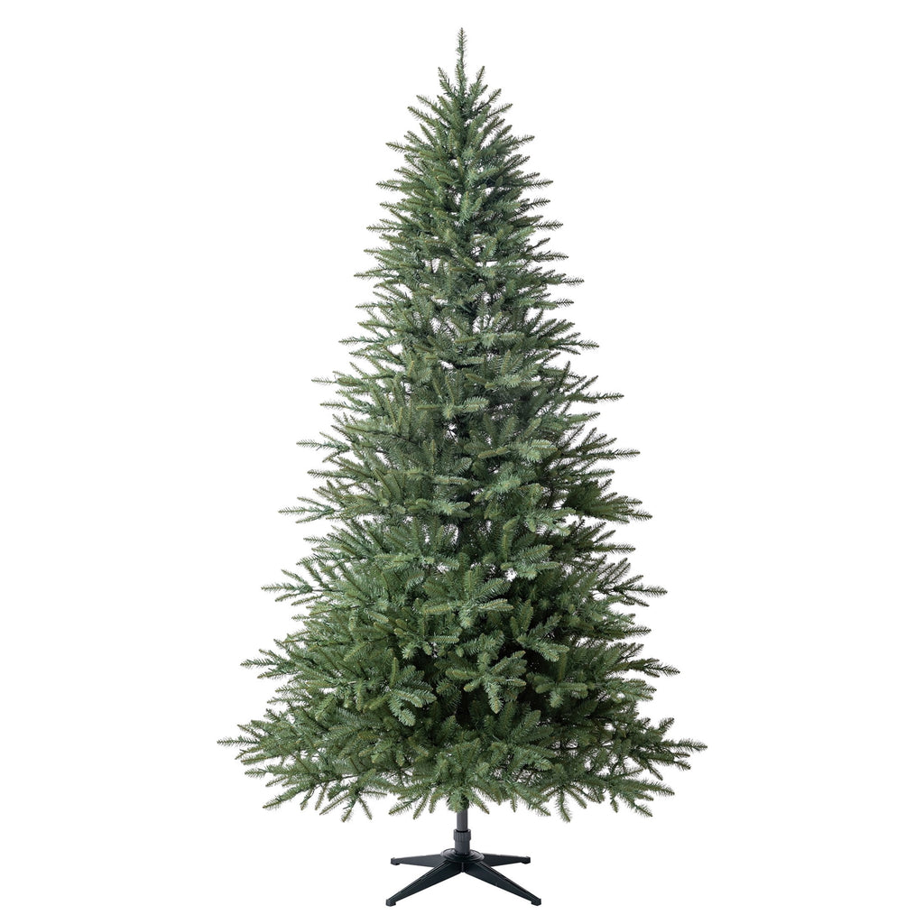 7.5' Pre-Lit Milford Pine Green Artificial Christmas Tree with LumaDazzle Color-Changing Twinkle LED Lights, Quick Set, and Stand, by Holiday Time