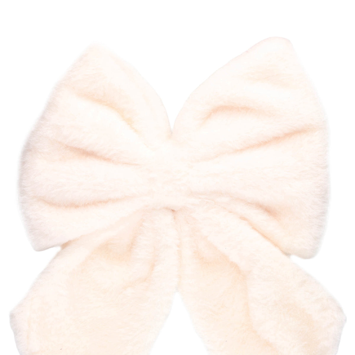 White Faux Fur Decorative Christmas Bow, 14", by Holiday Time
