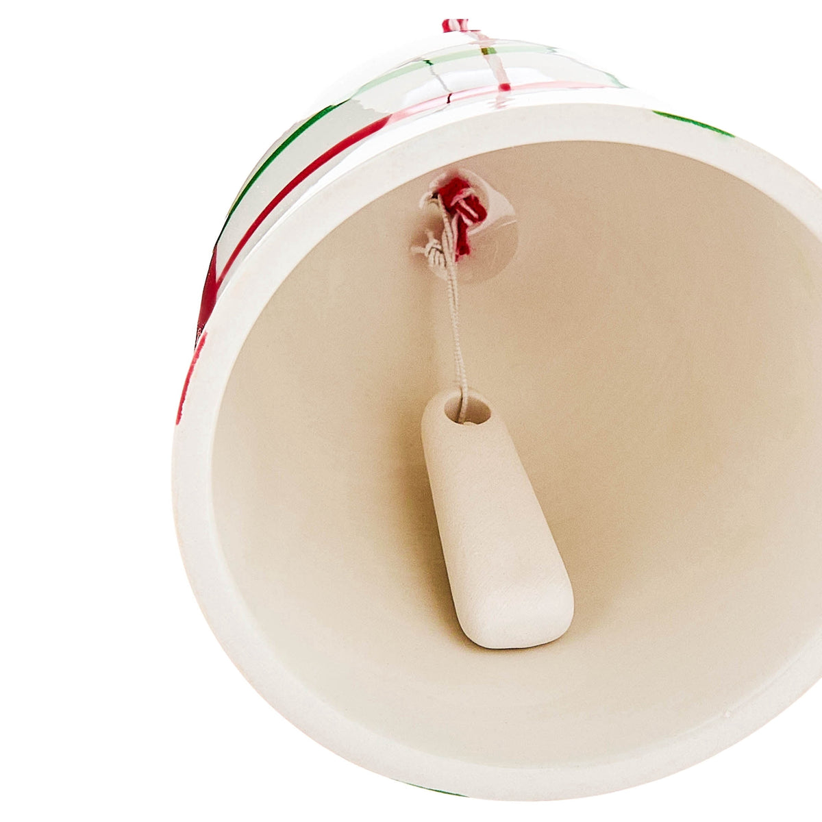 White/Red/Green Bell Christmas Ornament, 6.5", by Holiday Time