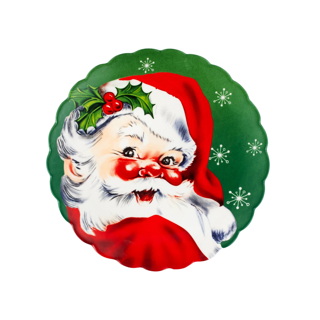 Mr. Christmas 8 in. Set of 4 Nostalgic Ceramic Character Plates - Classic