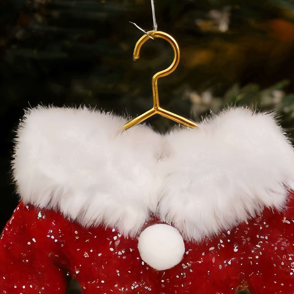 Red and White Fabric Mrs. Claus Suit Christmas Ornament, 6.5", by Holiday Time