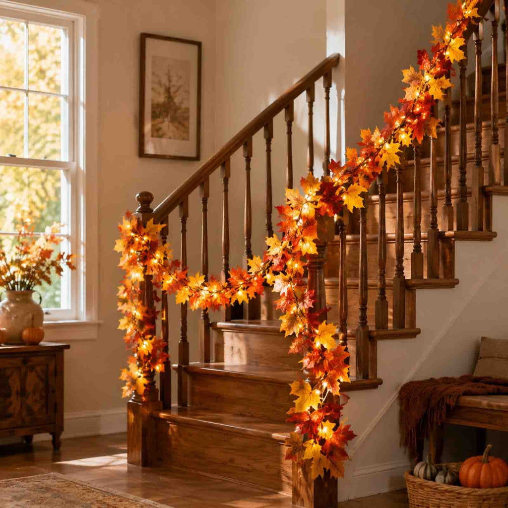 AZXY Halloween String Lights, Ghost Shaped White Halloween Lights, Indoor Outdoor Halloween Decor, Halloween Party Indoor Decor, Battery 5 FT Halloween Decorations, Stair Mantel Patio Halloween Decor