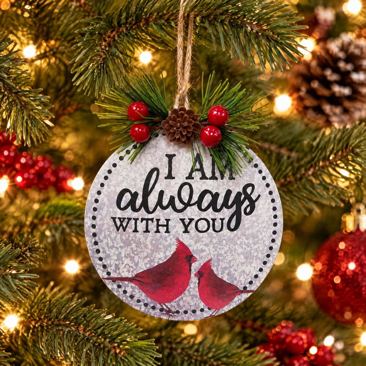 Multicolor I Am Always with You Christmas Ornament, 4", by Holiday Time