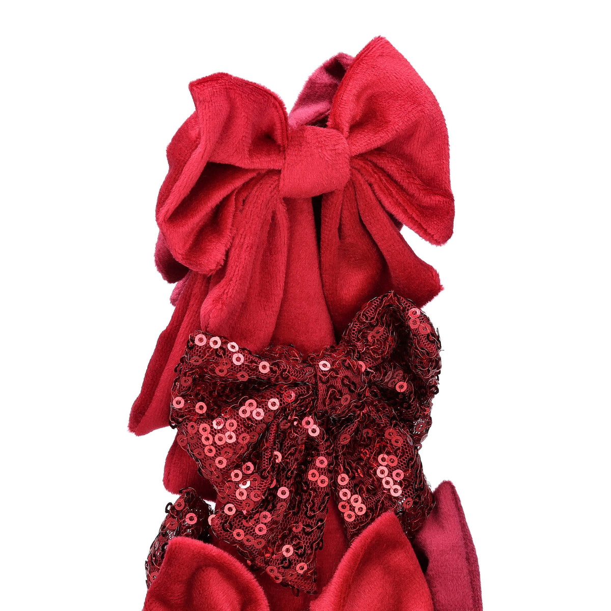 Bow Tree Christmas Decoration, Red, 16", by Holiday Time