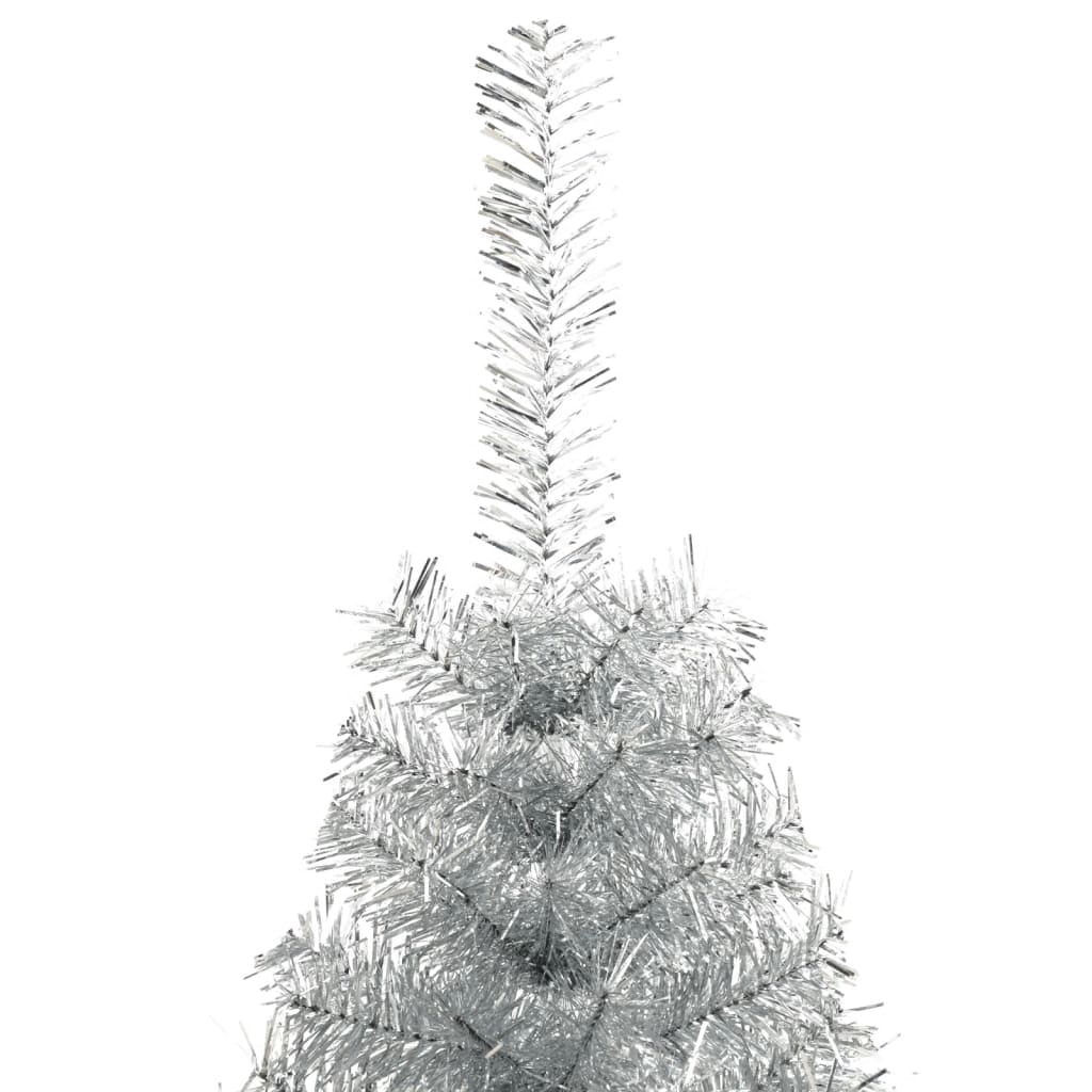 vidaXL Christmas Tree Decoration Artificial Half-Circle Tree with Stand PVC