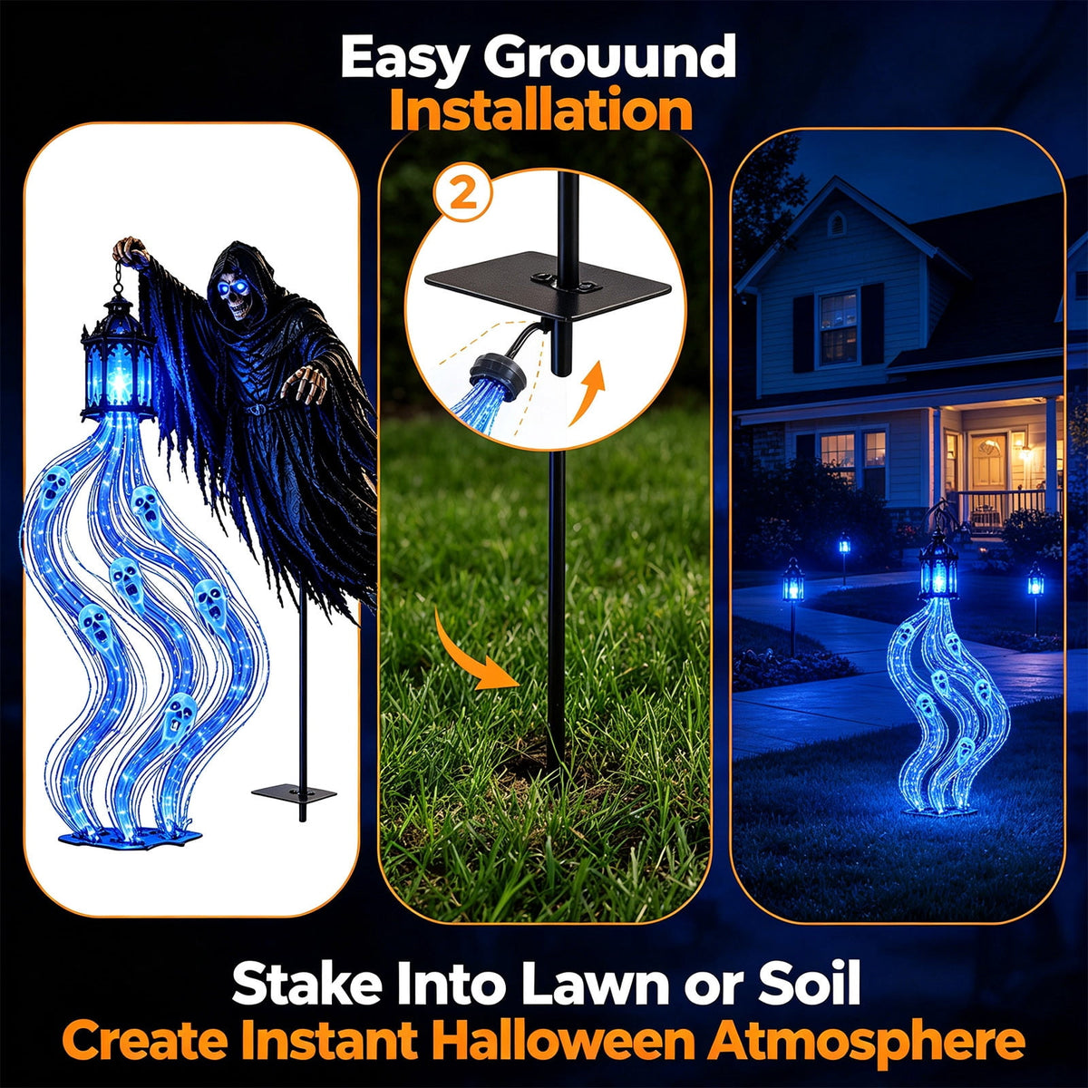 Clearance! Solar Dragon Garden Statue Light, Dragon Solar Light Outdoor Decor, Fantasy Dragon Lamp with LED Glow, Solar Powered Garden Statue for Yard Patio Lawn Pathway Halloween Garden Decor