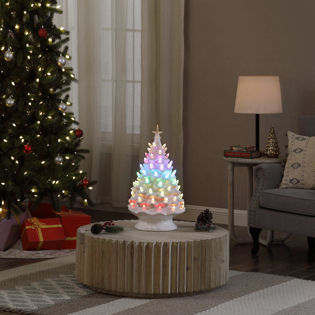 Mr. Christmas 8 in. Nostalgic Ceramic Tree - Green