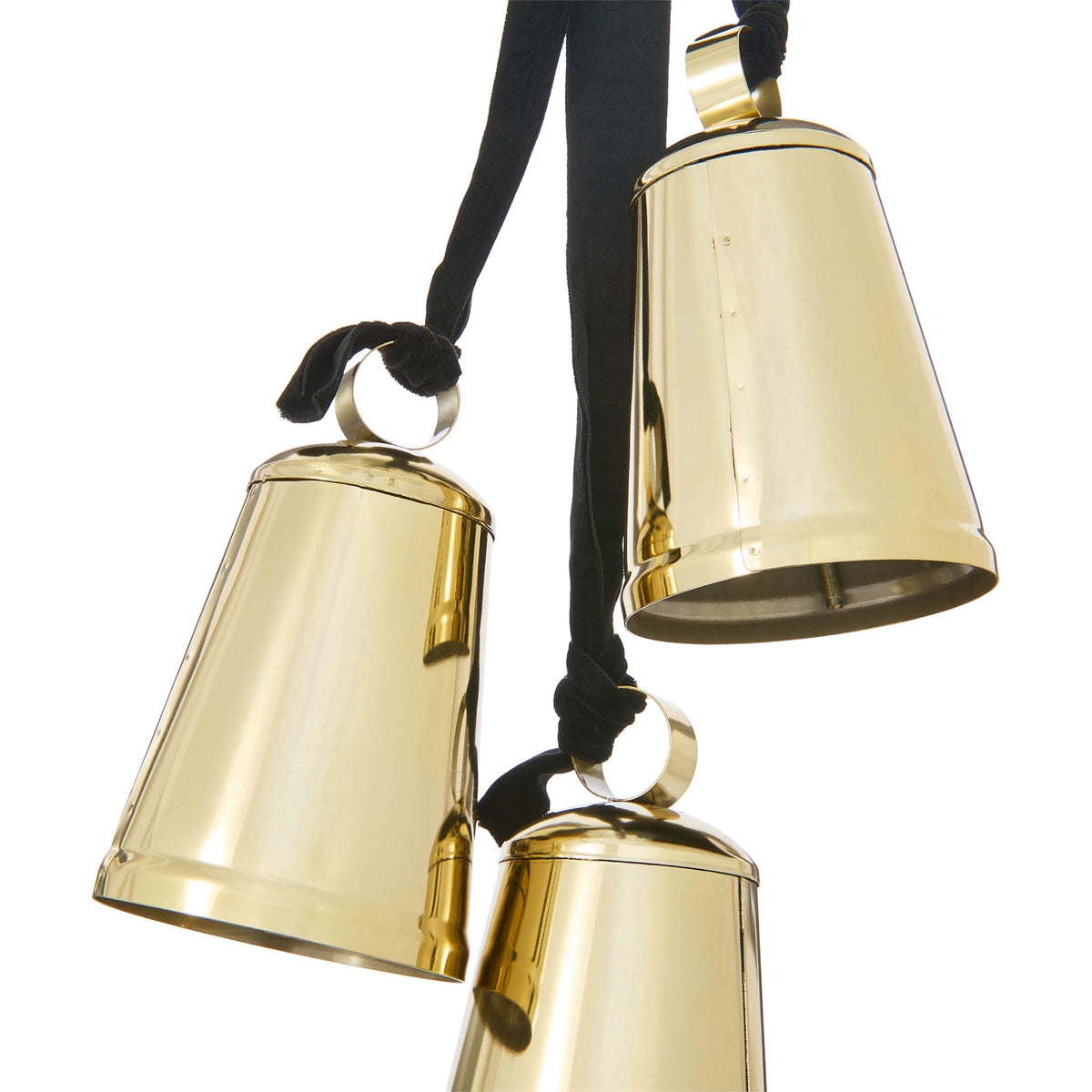Metal Trio Bells Hanging Christmas Decoration, Gold, 22", by Holiday Time