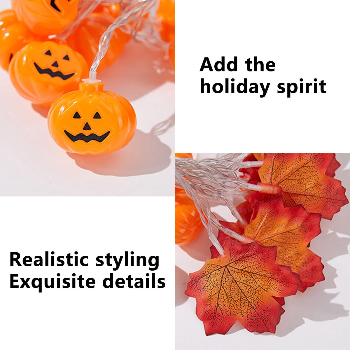 AZXY Halloween String Lights, Ghost Shaped White Halloween Lights, Indoor Outdoor Halloween Decor, Halloween Party Indoor Decor, Battery 5 FT Halloween Decorations, Stair Mantel Patio Halloween Decor