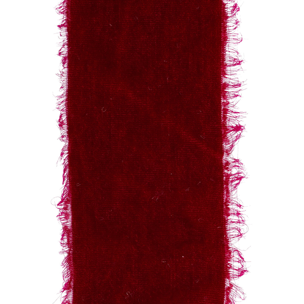 My Texas House Red Velvet Christmas Ribbon, 2.5" x 12'