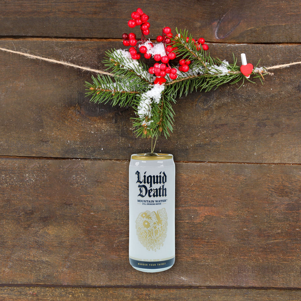 Liquid Death Can Christmas Tree Ornament