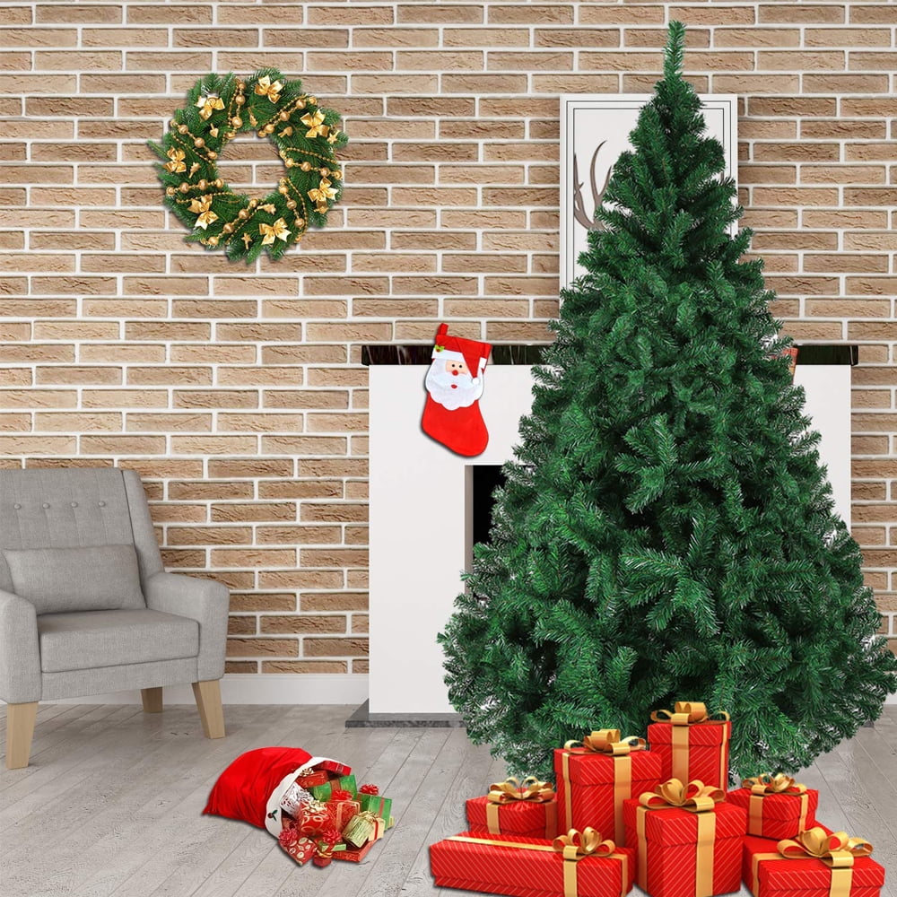 Ktaxon 7ft Artificial Full Christmas Tree with 1200 Tips, Holiday Xmas Tree for Home Party Decoration, Includes Stand
