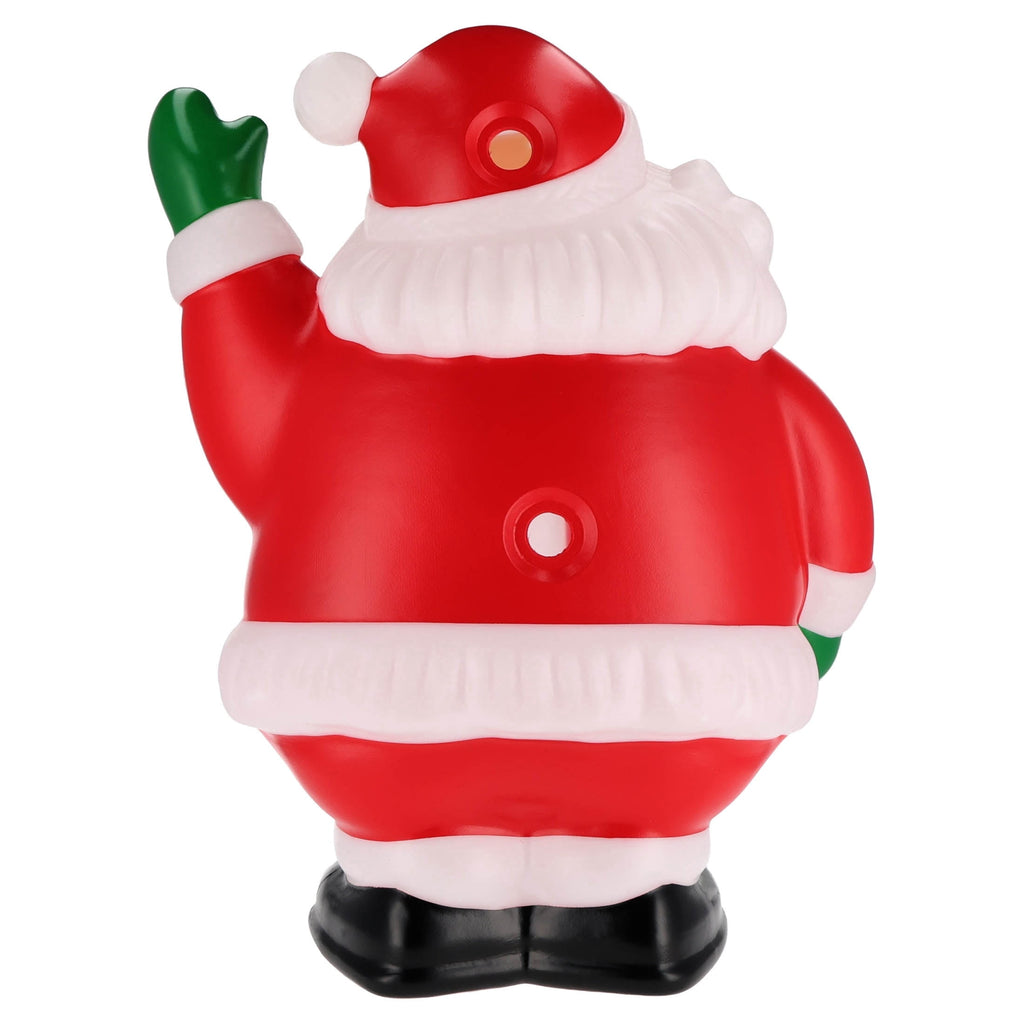 Lighted Blow Mold Santa Indoor/Outdoor Christmas Decoration, Multicolor, 26", by Holiday Time