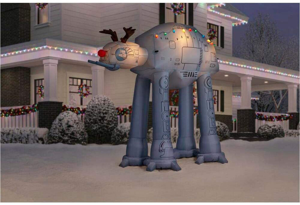 Star Wars Giant AT-AT Walker Christmas Reindeer 8 Ft. Airblown Inflatable