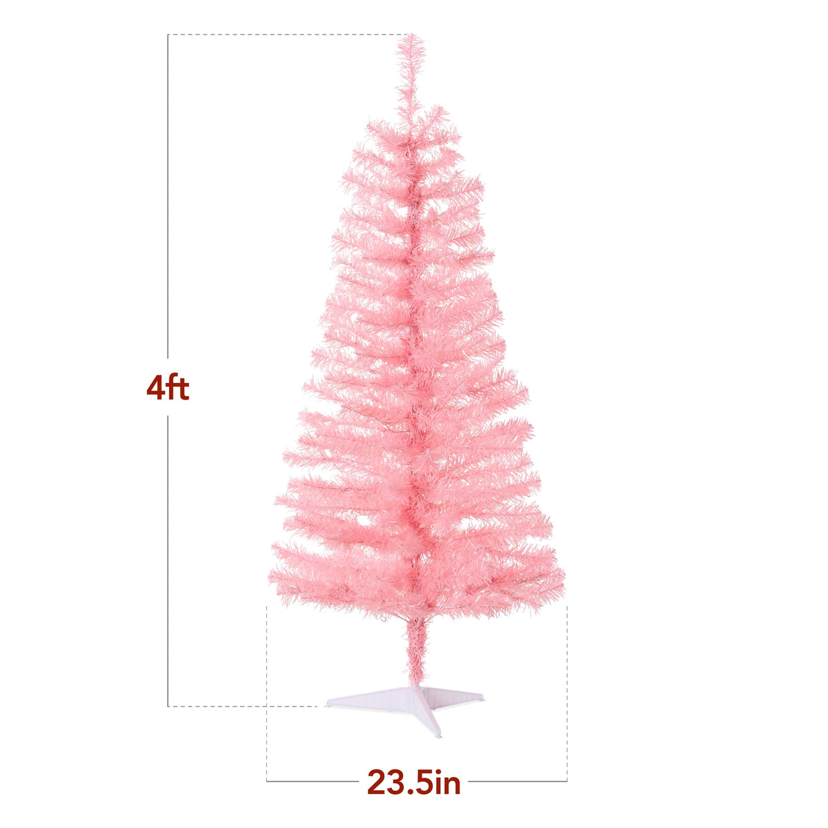 Best Choice Products 4ft Prelit Colored Christmas Tree, Artificial Tree Holiday Decor w/ 70 LED Lights - Baby Blue Tinsel