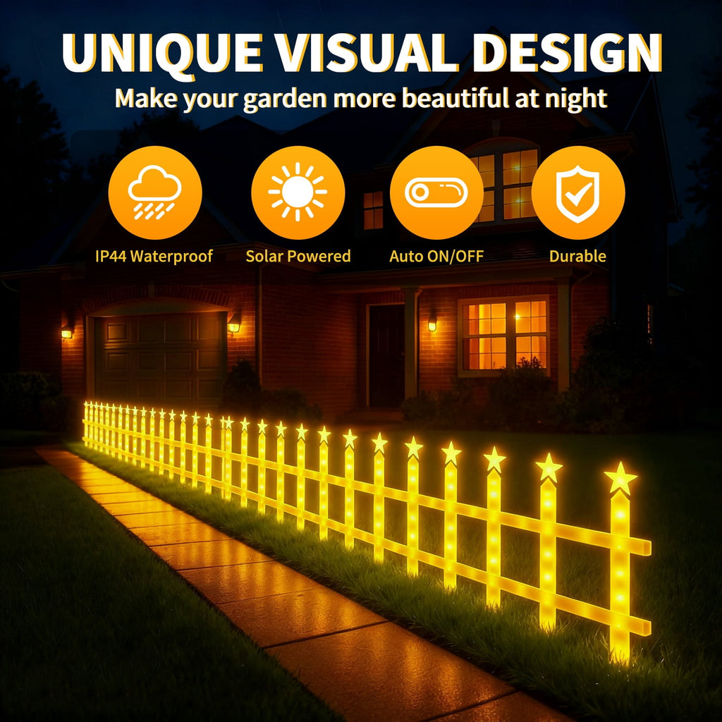 8 Pack Christmas Decoration lights with Stakes for Garden, Christmas Pathway Lights for Outdoor