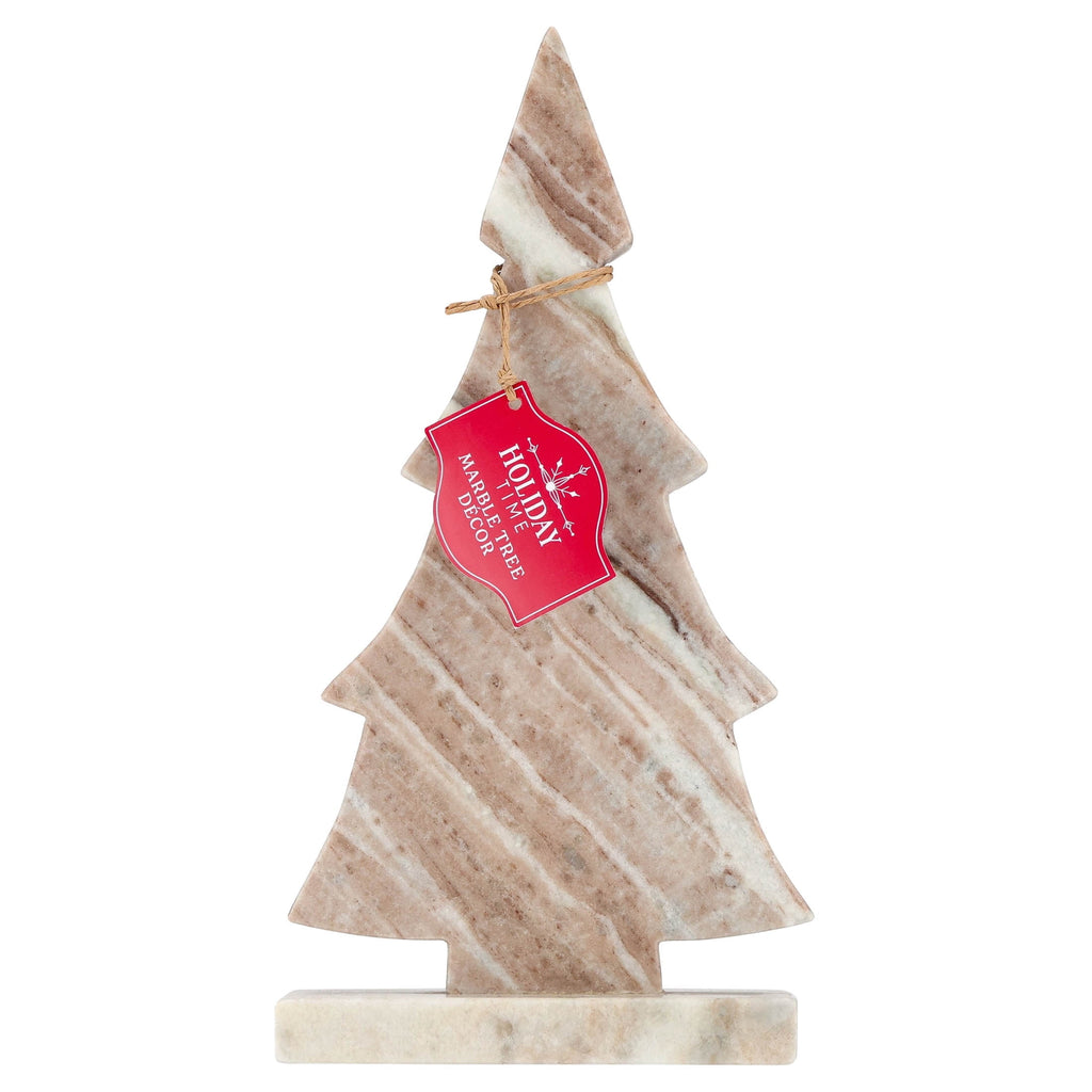 Marble Tree Christmas Decoration, Brown, 10", by Holiday Time