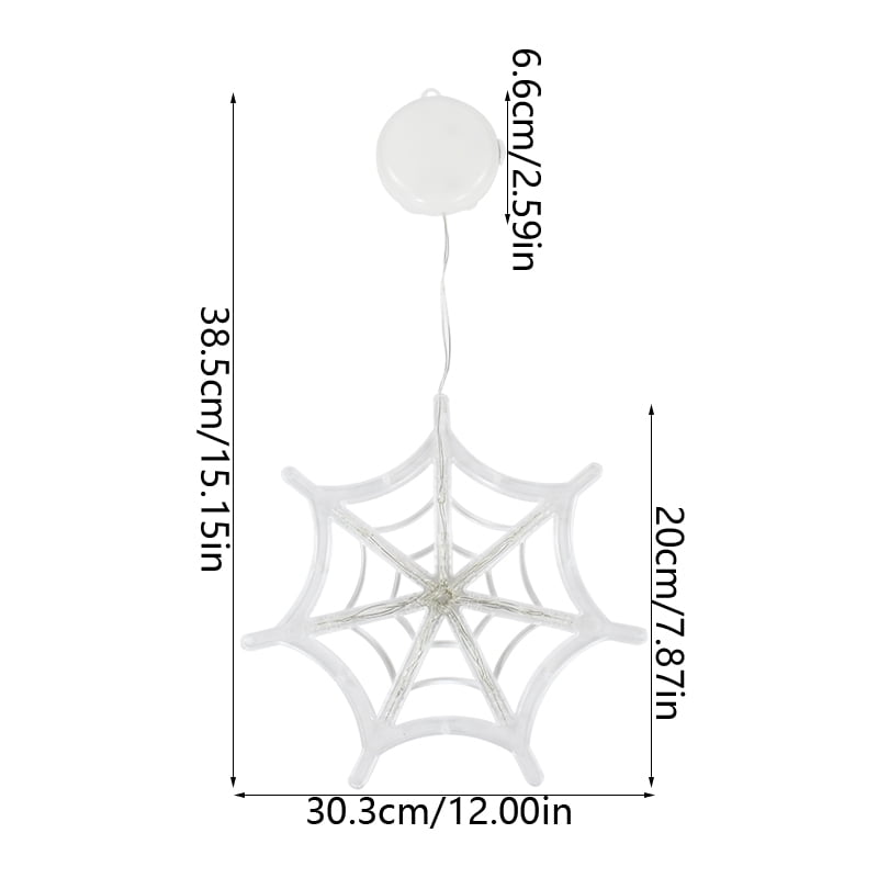Halloween Window Lights Home Indoor LED Pumpkin Spider Ghost LED Sucker Lamp 2024 Halloween Party Hanging Decoration Kids Favors
