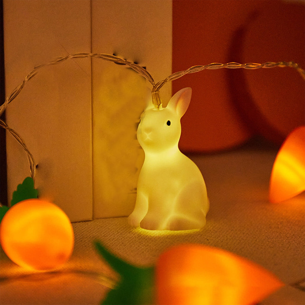 XGFHYJEH Easter Light Bunny String Lights 3M 30LED Fairy String Lights for Easter Decor Indoor Bedroom Patio Spring Theme Party Decor