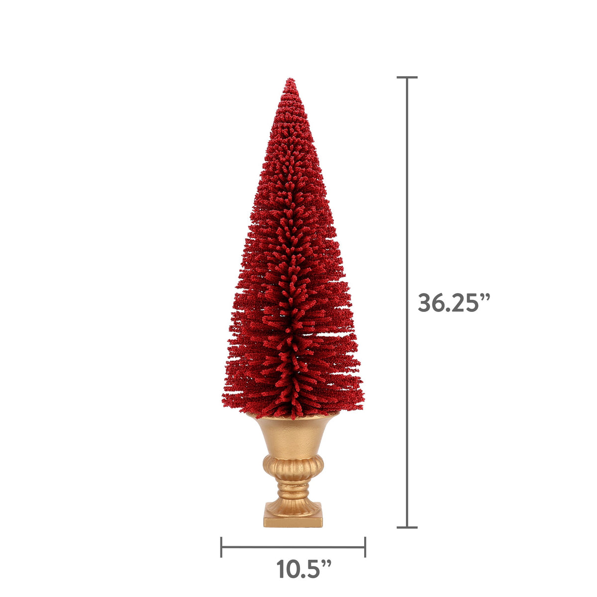 My Texas House Berry Tree in Pot, Red and Gold, 36.3"