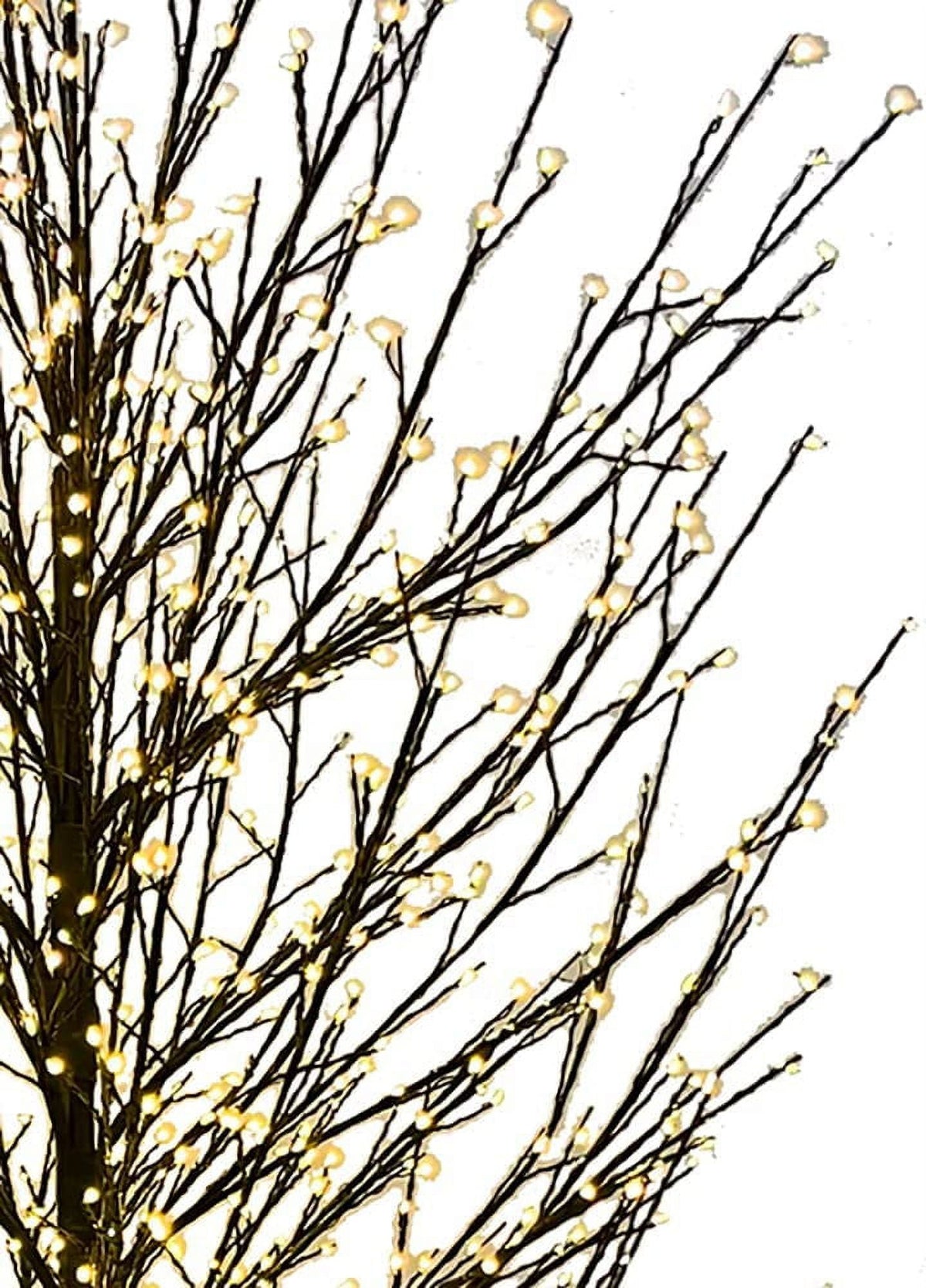 Kurt Adler 5-Foot Dark Brown Twig Tree and 1250 Warm White Cluster LED