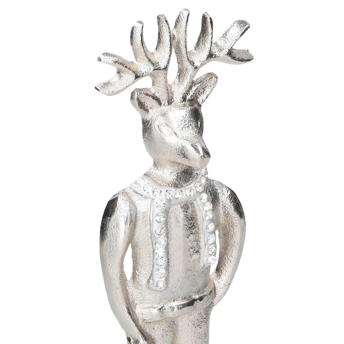 Metal Deer Man Christmas Decoration, Silver, 12", by Holiday Time